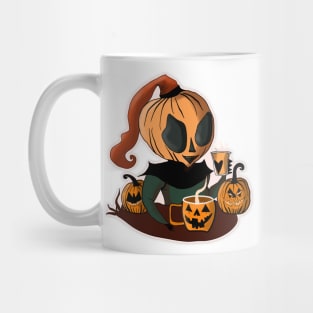 Halloween Pumpkin Girl Mug